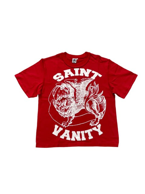 RED & WHITE SAINT VANITY TEE (Wholesale)