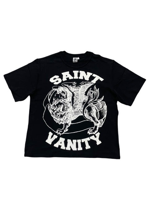 BLACK AND WHITE SAINT VANITY TEE (Wholesale)