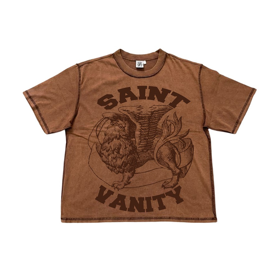 BROWN SAINT VANITY TEE (Wholesale)